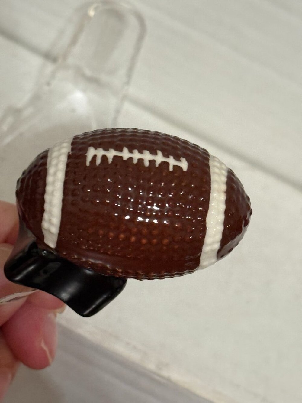 Nora Fleming Football Ceramic Mini Touchdown Charm A46 NWT